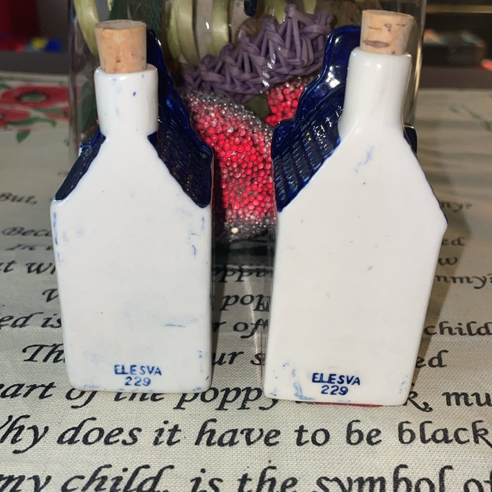 Vintage Delft Blue Elesva 229 Canal House w/ Cork Stopper Lot! - Picture 3 of 6